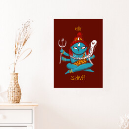 Plakat samoprzylepny Shiva - mitologia hinduska