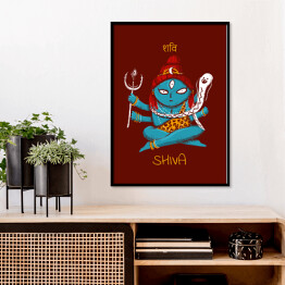 Plakat w ramie Shiva - mitologia hinduska