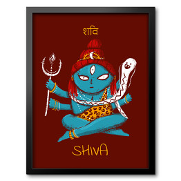 Obraz w ramie Shiva - mitologia hinduska