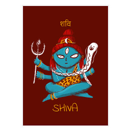 Plakat Shiva - mitologia hinduska
