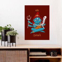 Plakat samoprzylepny Shiva - mitologia hinduska