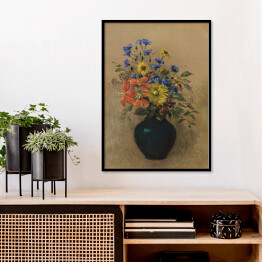Plakat w ramie Odilon Redon Dzikie kwiaty. Reprodukcja obrazu