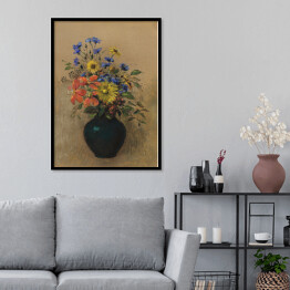 Plakat w ramie Odilon Redon Dzikie kwiaty. Reprodukcja obrazu