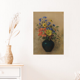 Plakat samoprzylepny Odilon Redon Dzikie kwiaty. Reprodukcja obrazu
