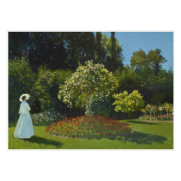 Plakat Claude Monet Kobieta w ogrodzie. Reprodukcja