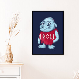 Plakat w ramie Troll - mitologia nordycka