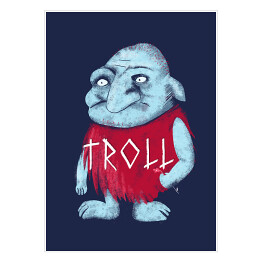 Plakat samoprzylepny Troll - mitologia nordycka