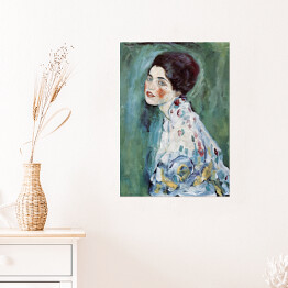 Plakat samoprzylepny Gustav Klimt Portret kobiety. Reprodukcja