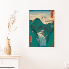 Plakat samoprzylepny Utugawa Hiroshige Góry prowincji Izu. Reprodukcja