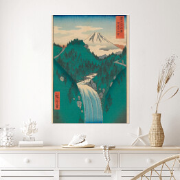 Plakat Utugawa Hiroshige Góry prowincji Izu. Reprodukcja