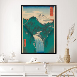 Obraz w ramie Utugawa Hiroshige Góry prowincji Izu. Reprodukcja