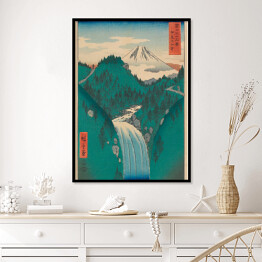 Plakat w ramie Utugawa Hiroshige Góry prowincji Izu. Reprodukcja