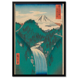 Plakat w ramie Utugawa Hiroshige Góry prowincji Izu. Reprodukcja