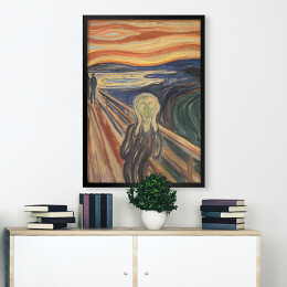 Plakat w ramie Edvard Munch "Krzyk" - reprodukcja